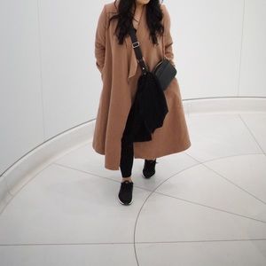 Boohoo tan coat